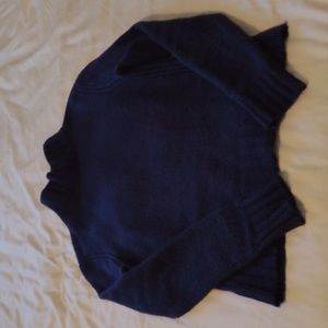 JCrew Navy Point Sur Sweater Women's Size S
